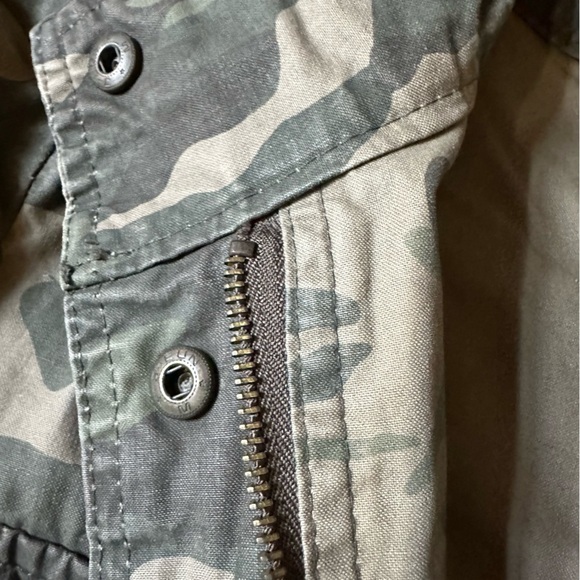 Old Navy Jacket Womens XS  Green Army Camo  Utility Full Zip Long Sleeve (A1 - Picture 7 of 8